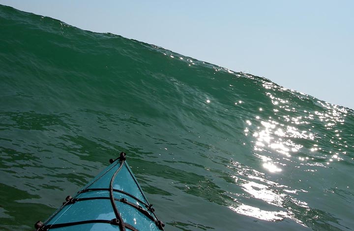 Having fun in the waves